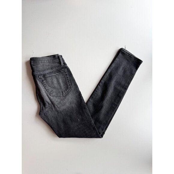 FRAME L'Homme Skinny Hubbell Grey Black Mid Rise Stretch Slim Leg Jeans, Size 30 - Picture 5 of 14